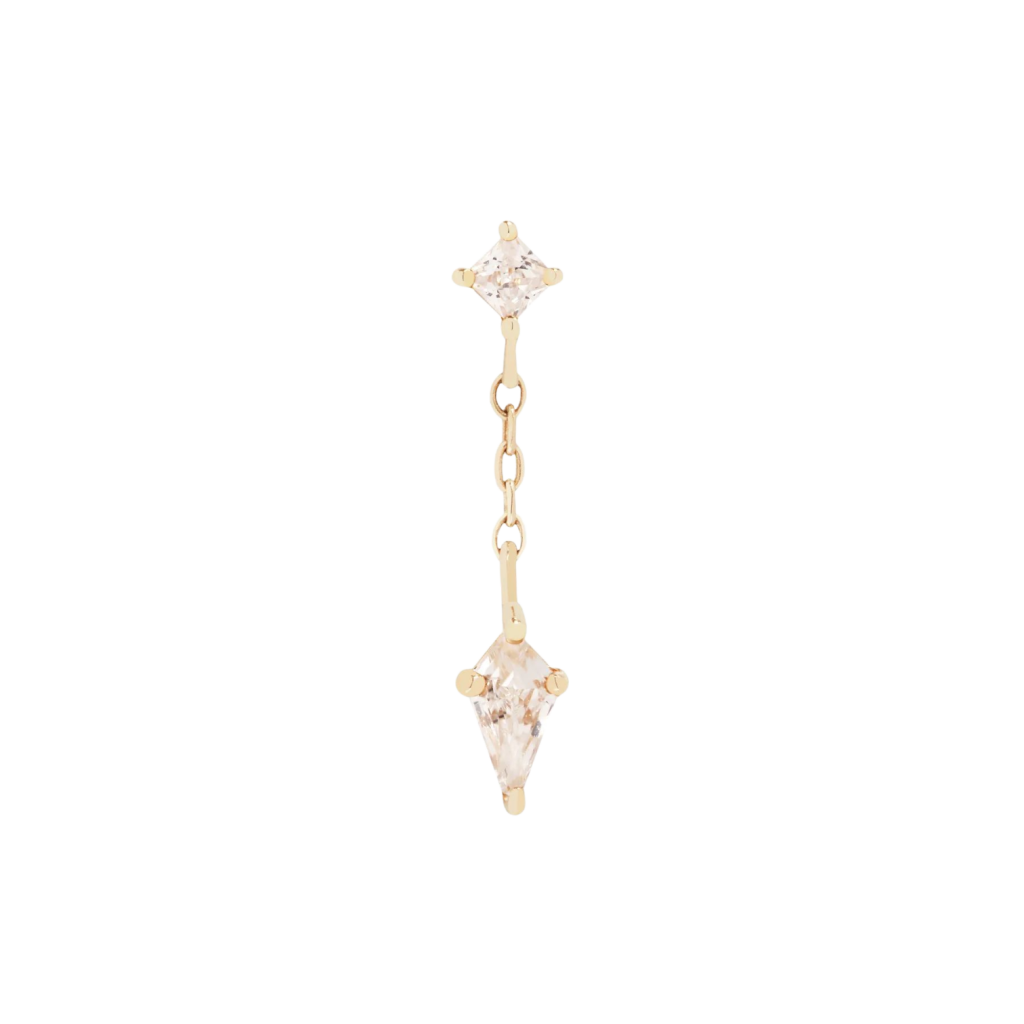 Alum - CZ - Threadless End